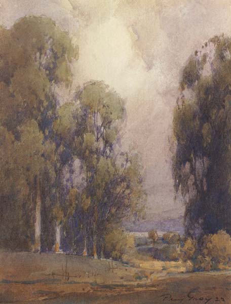 unknow artist Eucalyptus Landscape